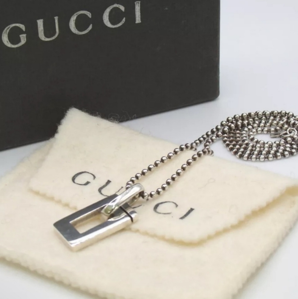 Gucci G Sterling Silver Necklace/ GORGEOUS 😍